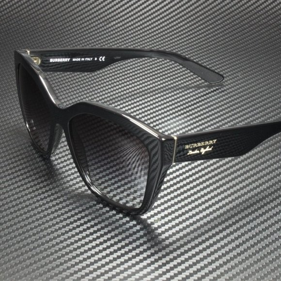 Burberry Black with Grey Gradient 57mm Sunglasses